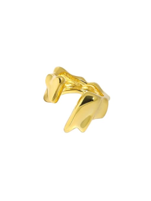 18K gold [single] 925 Sterling Silver Irregular Minimalist Single Earring